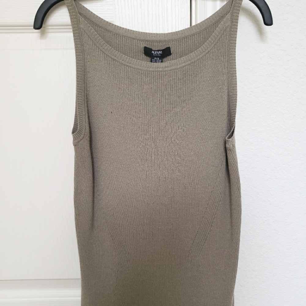 Alfani Petite olive green tank top